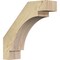 Ekena Millwork 4"W x 14"D x 14"H Merced Rough Sawn Knee Brace, Douglas Fir BRC04X14X14MRC00RDF - alternate 1